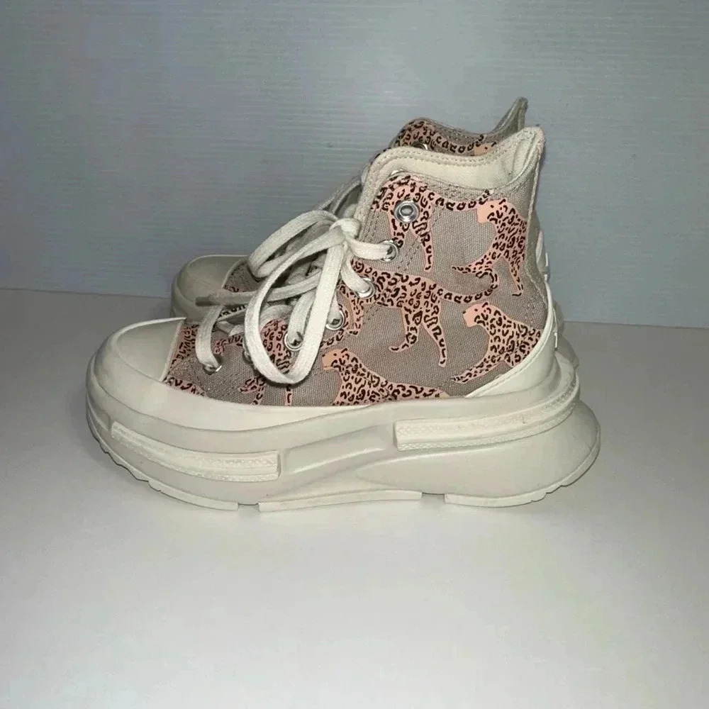 Converse Run Star Legacy CX Platform Cheetah Size 4.5 Kids / 6-6.5 Women’s - Picture 3 of 16